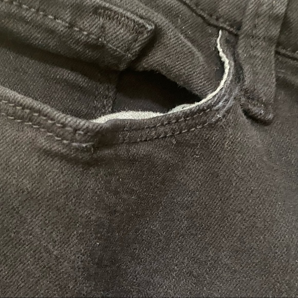 Frame‎ Denim Le Skinny de Jeanne Black Ripped Skinny Jeans - Picture 11 of 16